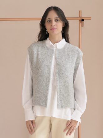 Chaleco Achille Gris Chine de Des Petits Hauts