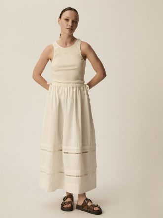 Falda Tolliver Ecru de Des Petits Hauts