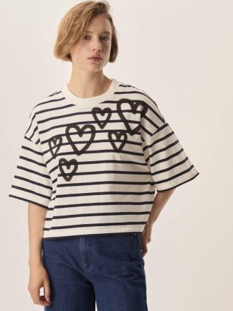 Camiseta Fiona Coeur Noir de Des Petits Hauts