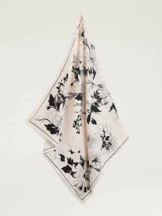 Foulard Nipponia Bianco Nero de Momonì