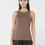 Top Seta Marrón de MM by Max Mara