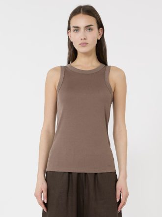 Top Seta Marrón de MM by Max Mara